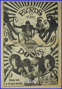 The Doors Byrds Whisky 1967 Original Newspaper Concert Ad Poster