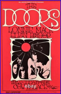 The Doors Concert Handbill Postcard 1969 BG-186 Signed by Randy Tuten