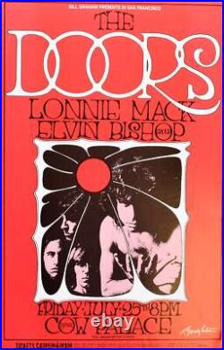 The Doors Concert Poster BG 186 Cow Palace 1969 Randy Tuten Signed