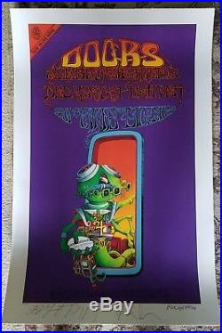 The Doorsconcert Posterultra Rare347 Of 500hand Signed By 3 Living Members