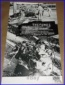 The Fumes Empty Records concert promo Art Chantry poster signed