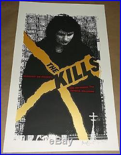 The Kills Crystal Ballroom silkscreen concert poster Art Chantry