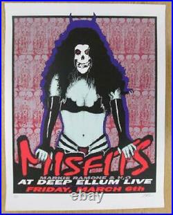 The Misfits Dallas Tx 1998 Concert Poster Kuhn Silkscreen Original