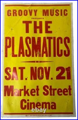 The Plasmatics At New Olympic Aud. Original Vintage Concert Promotion Poster