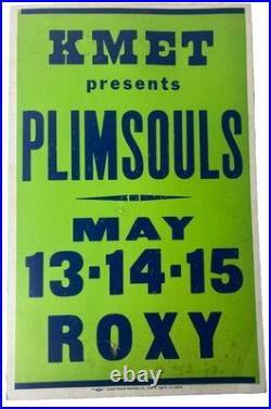 The Plimsouls - Original Vintage Concert Promotion Poster