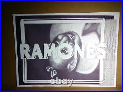 The Ramones INFAMOUS 1995 ZIPPY Concert POSTER VINTAGE Joey Johnny Dee Ramone