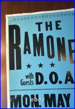 The Ramones ORIGINAL Concert Poster 1984, Eugene, Oregon punk