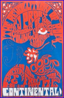 The Revolution of Rock at the Continental Vintage Poster Danna Herrick 1967