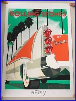 The Rolling Stones Tour Poster Havana Cuba March 25th, 2016 Concert