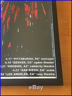 The Smashing Pumpkins Original Concert Tour Poster Signed By Billy Corgan 1999