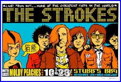 The Strokes Concert Poster 2001 Jermaine Rogers