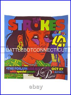 The Strokes King Princess ALVVAYS Original Concert Poster The Forum Los Angeles