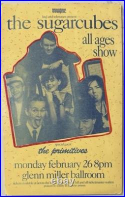 The Sugarcubes + The Primitives 1990 Boulder, CO Concert Poster (16.25x10)