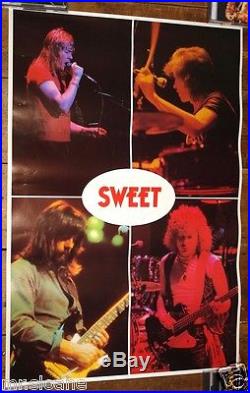 The Sweet Extremely Rare Authentic Original Official 1978 Tour Concert Poster