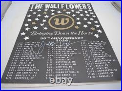 The Wallflowers autographed FOIL concert poster 2026 Jakob Dylan