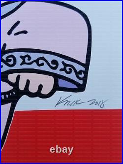 The White Stripes Concert Poster Frank Kozik Signed Philly 2002