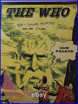 The Who Concert Tour Poster Cow Palace 1973, With Lenard Skyward 2nd Press Origin