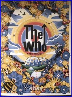 The Who Eden Project 2023 UK Concert Poster 18x24. Sold Out. Amazing Colors