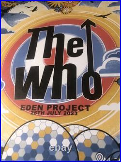 The Who Eden Project 2023 UK Concert Poster 18x24. Sold Out. Amazing Colors