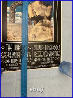 The Who, Santana 1969 Fillmore West concert poster