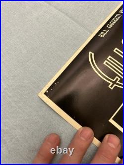 The Who, Santana 1969 Fillmore West concert poster