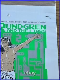 Todd Rundgren on Cross like Christ Orlando Original Concert Poster Stainboy 2