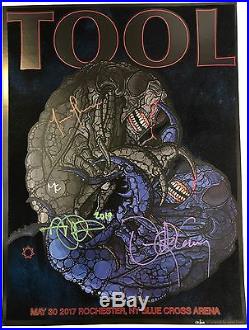 Tool BAND SIGNED Concert Poster Print Rochester NY 5/30/17 Autographed by All 4