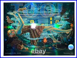 Tool Band Concert Poster Tacoma Tour January 11 2022 389/780 Lori Nelson Art