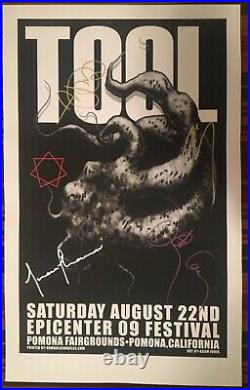 Tool Concert Poster-band Signed/embossed Adam Jones Art Pomona 2009 Ltd Ed 100