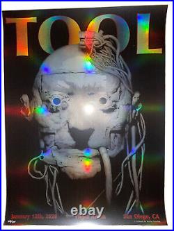 Tool Poster San Diego Viejas Arena 2020 concert tour limited edition holographic