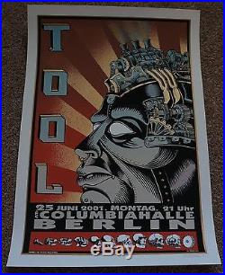 Tool silkscreen concert poster Berlin Germany 2001 EMEK