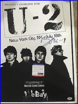 U2 BONO Signed MSG Original Autograph Concert Poster Psa/DNA