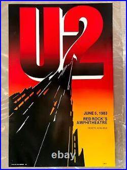 U2 Red Rocks Amphitheater (1983) (1983) 13x20 US Concert Poster