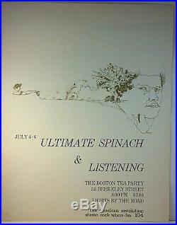 ULTIMATE SPINACH 1968 BOSTON TEA PARTY Original Concert Poster