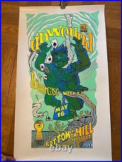 UNWOUND Concert Poster 1996 Chuck Sperry Signed and Numbered