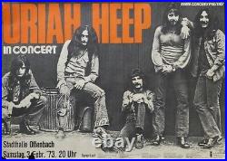 URIAH HEEP 1973 German A1 concert poster