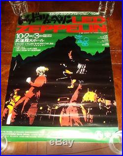 Ultra Rare LED ZEPPELIN LIVE AT BUDOKAN TOKYO 1972 CONCERT POSTER