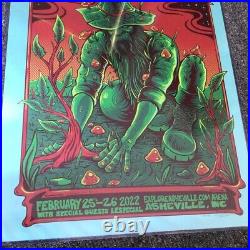 Umphreys McGee Concert Poster ASHEVILLE, NC SIGNED NUMBERED 11/20 ZAZZCORP 22