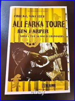 Unfinished Concert Poster Vintage Real Never 4 Sale Ali Farka Toure Ben Harper
