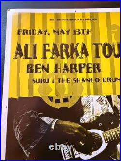Unfinished Concert Poster Vintage Real Never 4 Sale Ali Farka Toure Ben Harper