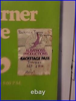 VTG 1976 Heart Bachman-Turner Overdrive Medford OR Concert Poster Backstage Pass
