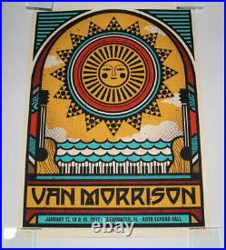 Van Morrison Concert Tour Poster 1/17/2017 1/18/2017 1/19/2017 Clearwater Rare