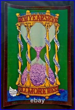 Vanilla Fudge Young Bloods Original Fillmore Concert Poster NYE 1968 BG 153 1st