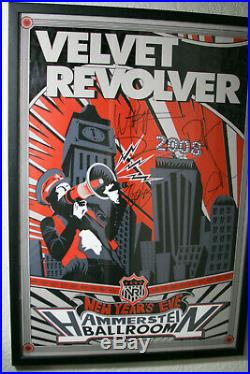 Velvet Revolver Contraband Concert Poster signed by Slash, DUFF GNR