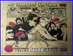 Velvet Underground Shrine 1968 Concert Newspaper Ad Poster Hammersveld Original