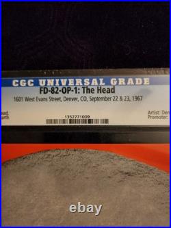 Very Rare Vintage 1st Print Grateful Dead Concert Poster Titled The Head