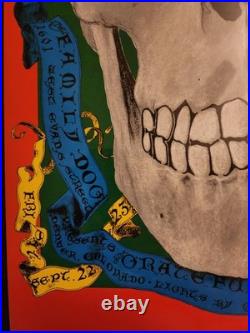 Very Rare Vintage 1st Print Grateful Dead Concert Poster Titled The Head