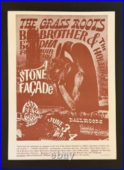 Vintage 1967 Moscoso Big Brother & the Holding Co Concert Poster Family Dog