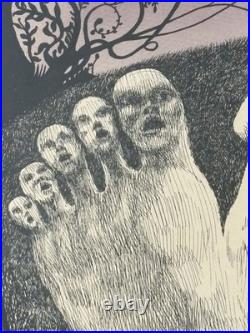 Vintage 1968 Bill Graham- Buffalo Springfield- Richie Havens Concert Poster-orig