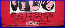Vintage 1969 The Doors Concert Poster Cow Palace Bill Graham Framed